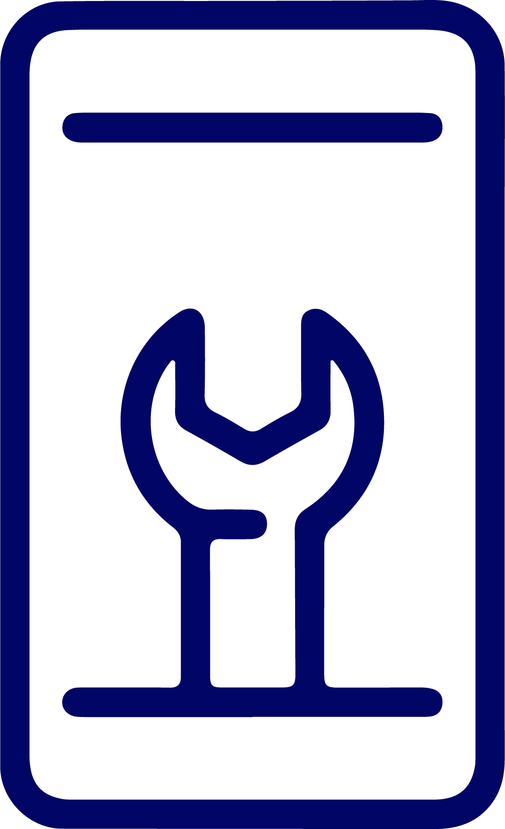 Home button icon representing phone button or navigation key repair